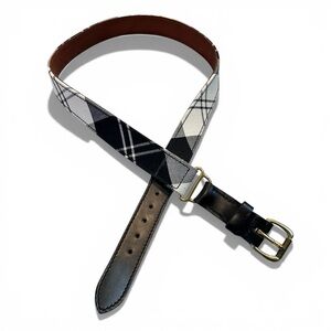 Vintage Tartan Fullum & Holt Leather Belt